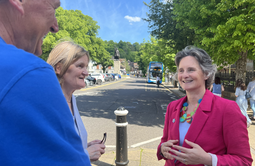 Flick talking to residents in Winchester 